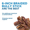 6-Inch Braided Bully Sticks from Best Bully Sticks are the best.