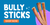 bully sticks on a blue background