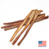 Four 12-Inch Standard USA-Baked Odor-Free Bully Sticks by Best Bully Sticks on a white background.