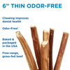 6-Inch Thin Odor-Free Bully Stick Subscription for dogs, by Best Bully Sticks.