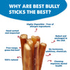 Why are the 6-Inch Jumbo USA-Baked Odor-Free Bully Sticks from Best Bully Sticks the best?