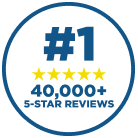 #1 with 40,000+ five-star reviews