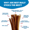Why are the 12-Inch Standard Odor-Free Bully Sticks from Best Bully Sticks the best?