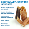 Best Bully Sticks Beef Gullet Jerky Mix (1 lb.) is the best.