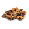 A pile of Best Bully Sticks&#39; Beef Gullet Jerky Mix (1 lb.) on a white background.