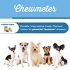 A Blue Cranberry Stuffed Shin Bone (3 Pack) poster from Best Bully Sticks with the words chewemeter.