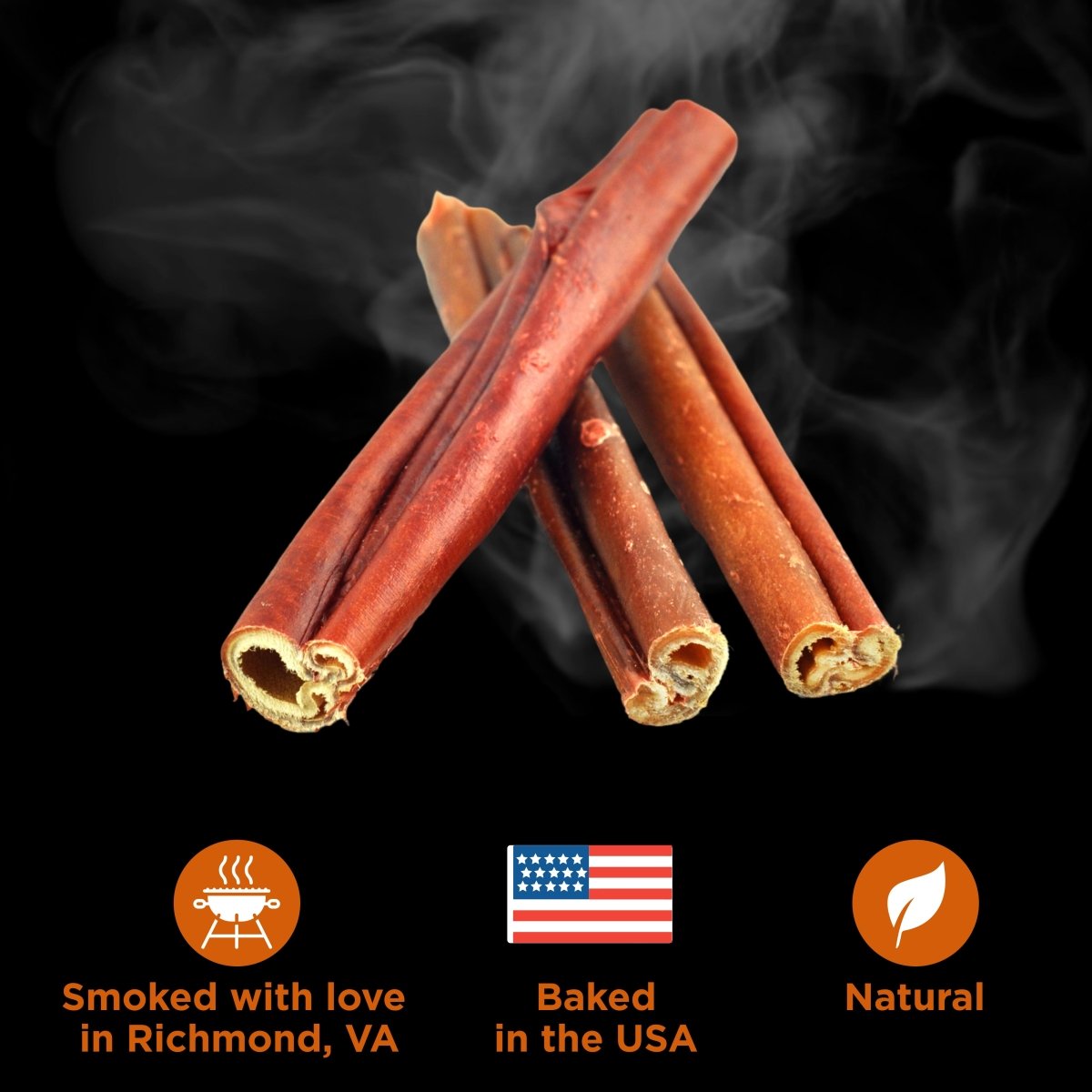 Smoked with love in Richmond, VA Baked in the USA Natural