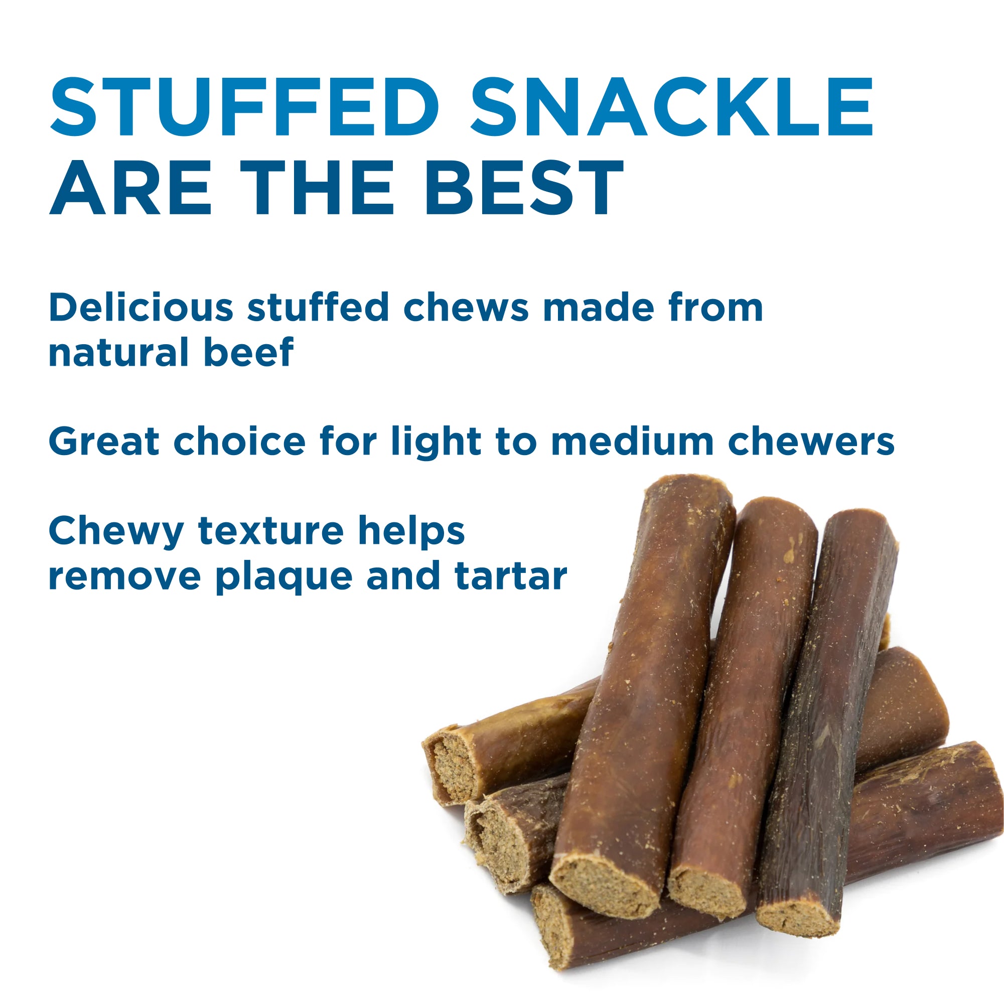 Beef Pizzle Dog Treats - Stuffed Snackle