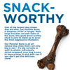 A Monster Femur Bone from Best Bully Sticks with the words snack worthy.