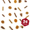 24 Holiday Dog Treat Advent Calendars from Best Bully Sticks in a circle on a white background.