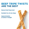 The Best Bully Sticks Beef Tripe Twists (10 Pack) are the best dog treat.