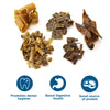 A variety of different types of Best Bully Sticks Chews and Treats Value Grab Bag (1 lb) for dogs.