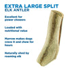 Extra large Best Bully Sticks XL Split Elk Antler (1 count).
