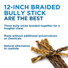 12-Inch Braided Bully Sticks from Best Bully Sticks are the best.