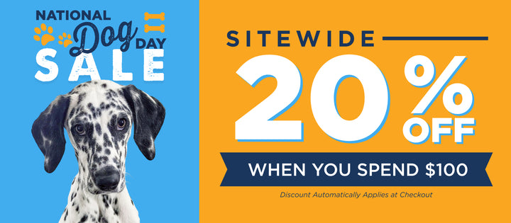 dog day 20% off $100