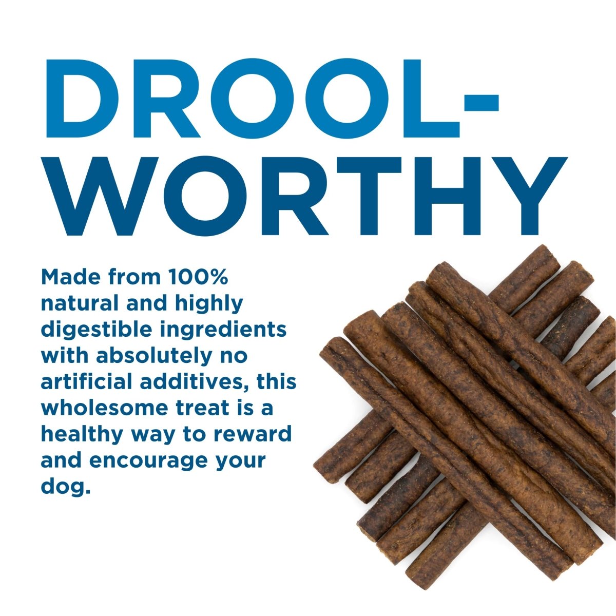 Drool worthy Best Bully Sticks beef sausage.