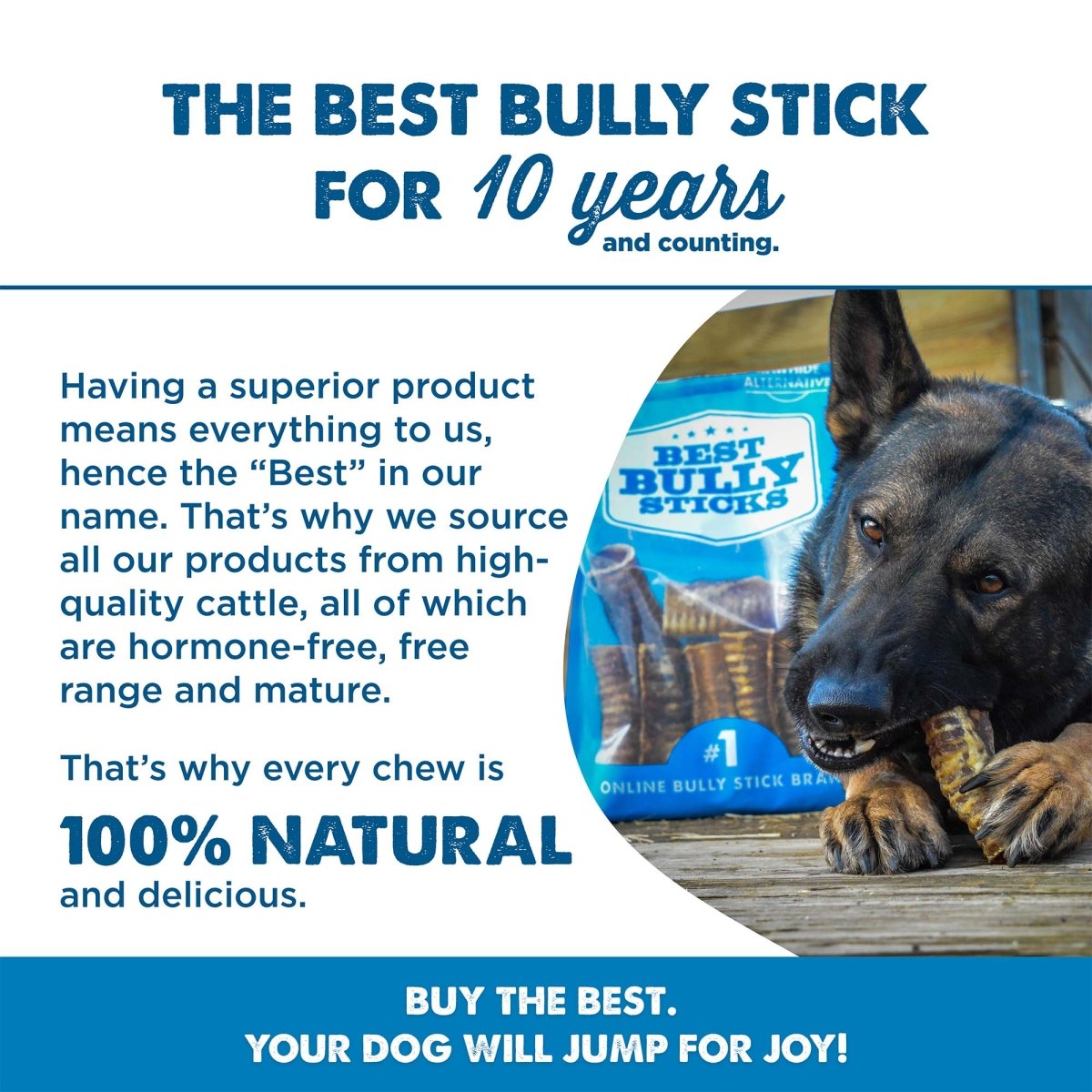 The Best Bully Sticks Beef Trachea Grab Bag (8 oz) for 10 years.