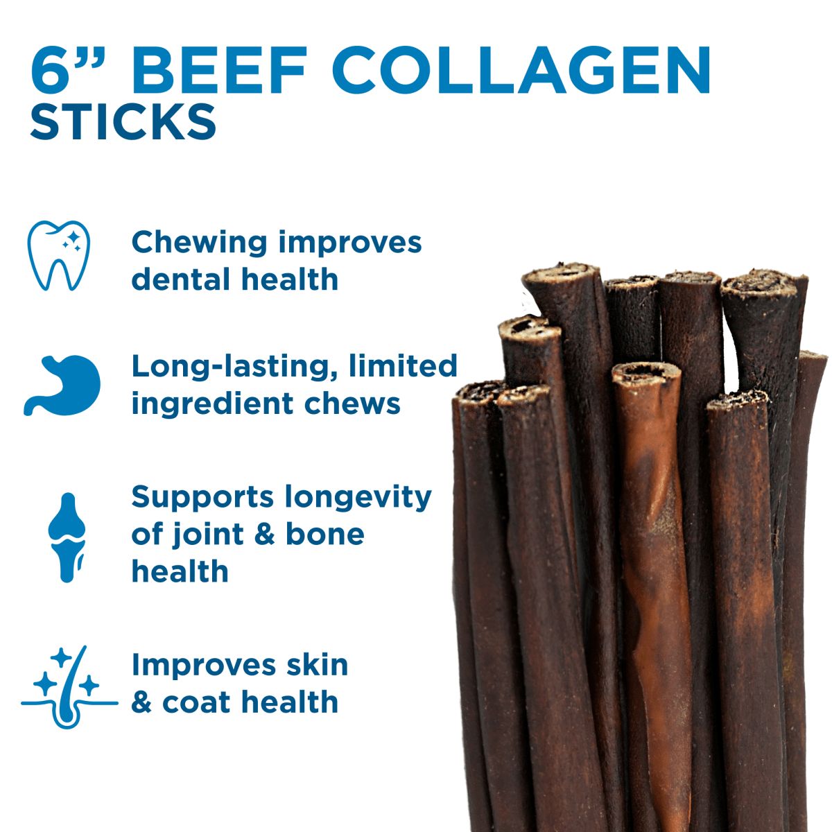 6 Best Bully Collagen Sticks for dogs.