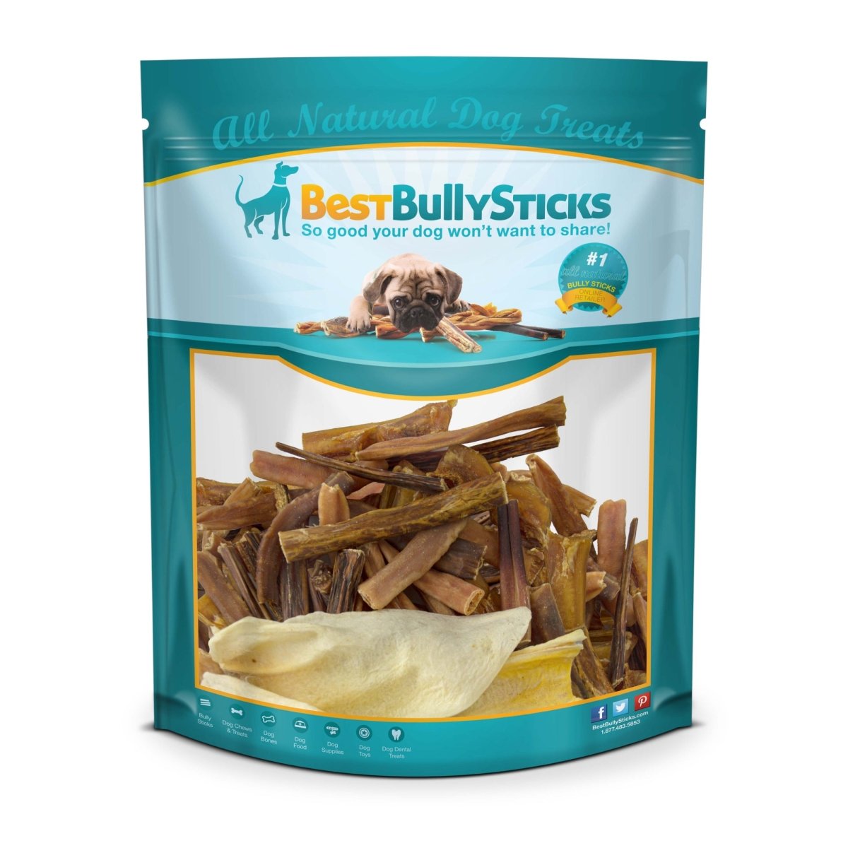 Best Bully Sticks Chew Variety Grab Bag (2 lb) dog treats.
