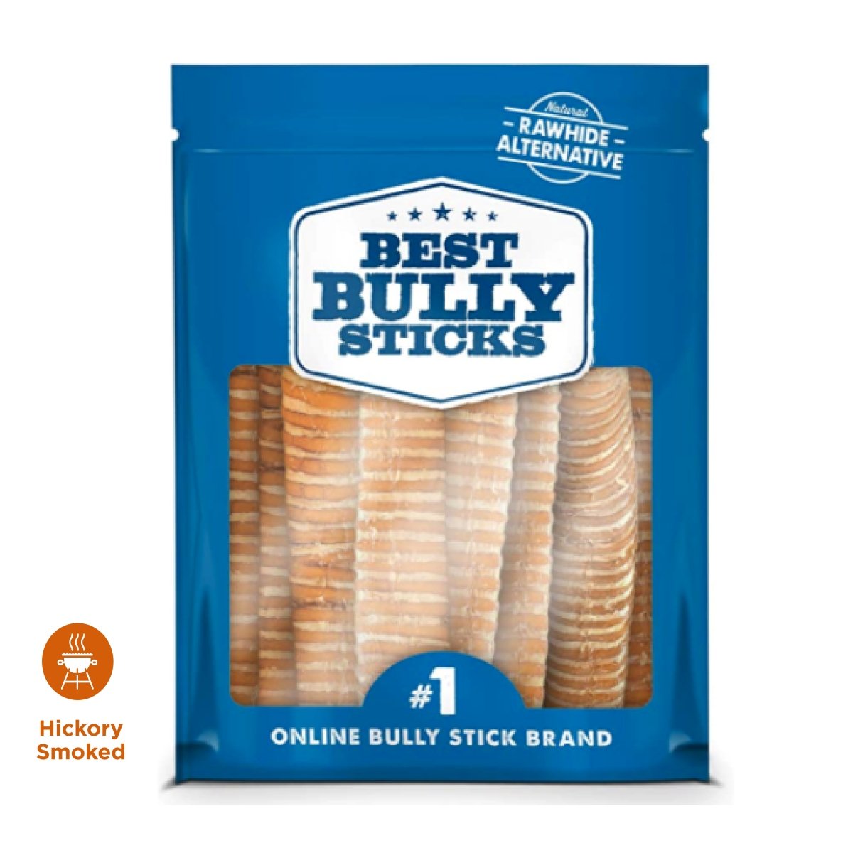10 pack hickory smoked beef trachea from best bully sticks