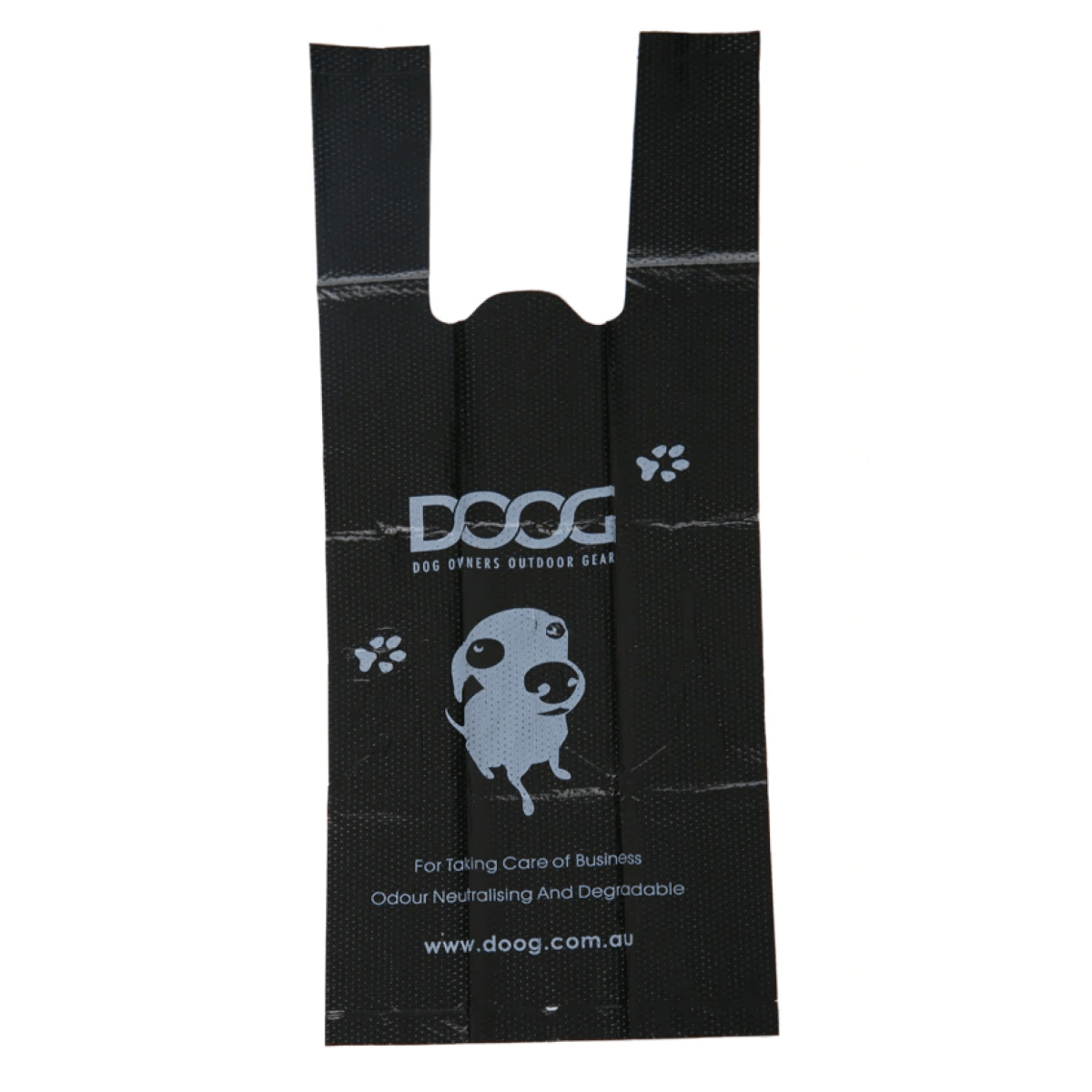 A black plastic bag with The BEST Scented Pick Up Bags (60 Pack) from Best Bully Sticks on it.