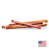 A group of 12-Inch Thick USA-Baked Odor-Free Bully Sticks on a white background by Best Bully Sticks.
