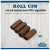 4-Inch Peanut Butter Roll-Ups by Best Bully Sticks are all natural and 100 % digestible.