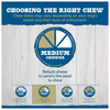 Medium 7-Inch Peanut Butter Roll-Ups - choosing the right chew. (Brand Name: Best Bully Sticks)