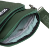 A green &#39;The BEST Neoprene Walkie Bag - Green&#39; fanny pack with a zipper made by Best Bully Sticks.