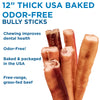 12-Inch Thick USA-Baked Odor-Free Bully Sticks by Best Bully Sticks.