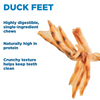 The ingredients of Duck Feet Dog Treats (25 Pack) by Best Bully Sticks.