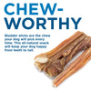 6-Inch Bladder Sticks from Best Bully Sticks are the chew time natural snack for your happy dog.