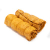 Two rolls of Peanut Butter Beef Cheek - Medium from Best Bully Sticks on a white background.