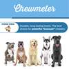 A Peanut Butter Stuffed Shin Bone (3 Pack) with the words chewemeter by Best Bully Sticks.