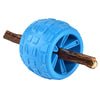 A Chewzie - Bully Stick Holder Dog Toy by Best Bully Sticks, a blue plastic toy with a twig attached to it.