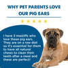 Why pet parents love our Best Bully Sticks Pig Ear Dog Treat (25 Pack).